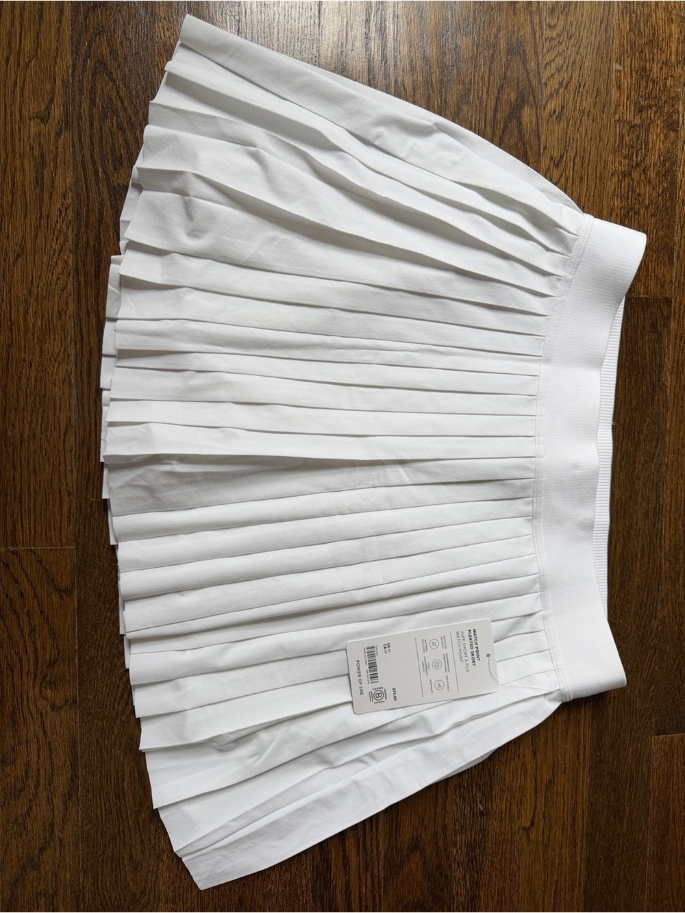 Athleta White Pleated Tennis Skort - Picture 7 of 7